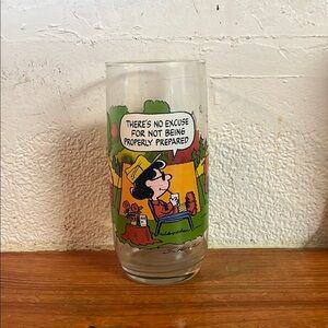 Peanuts Comic Glass